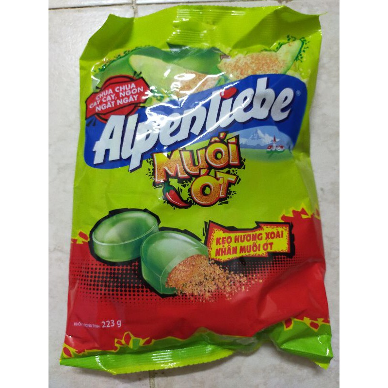Kẹo Alpenliebe Hương Xoài Nhân Muối Ớt gói 30-35 viên