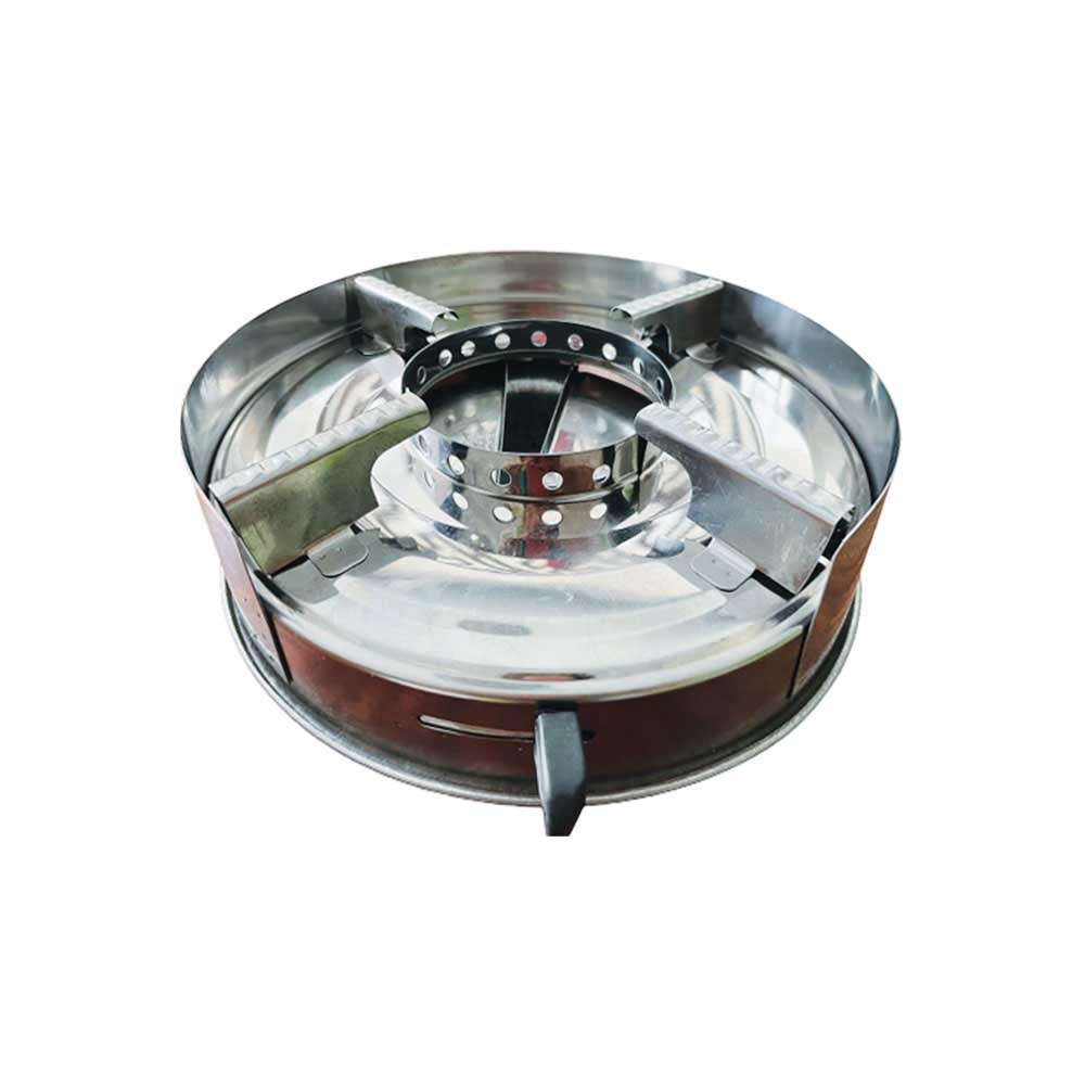 Bếp cồn chắn gió inox 304 đa năng cao cấp thép không gỉ - bếp cồn mini , bếp cồn inox có chắn gió nhỏ gọn.