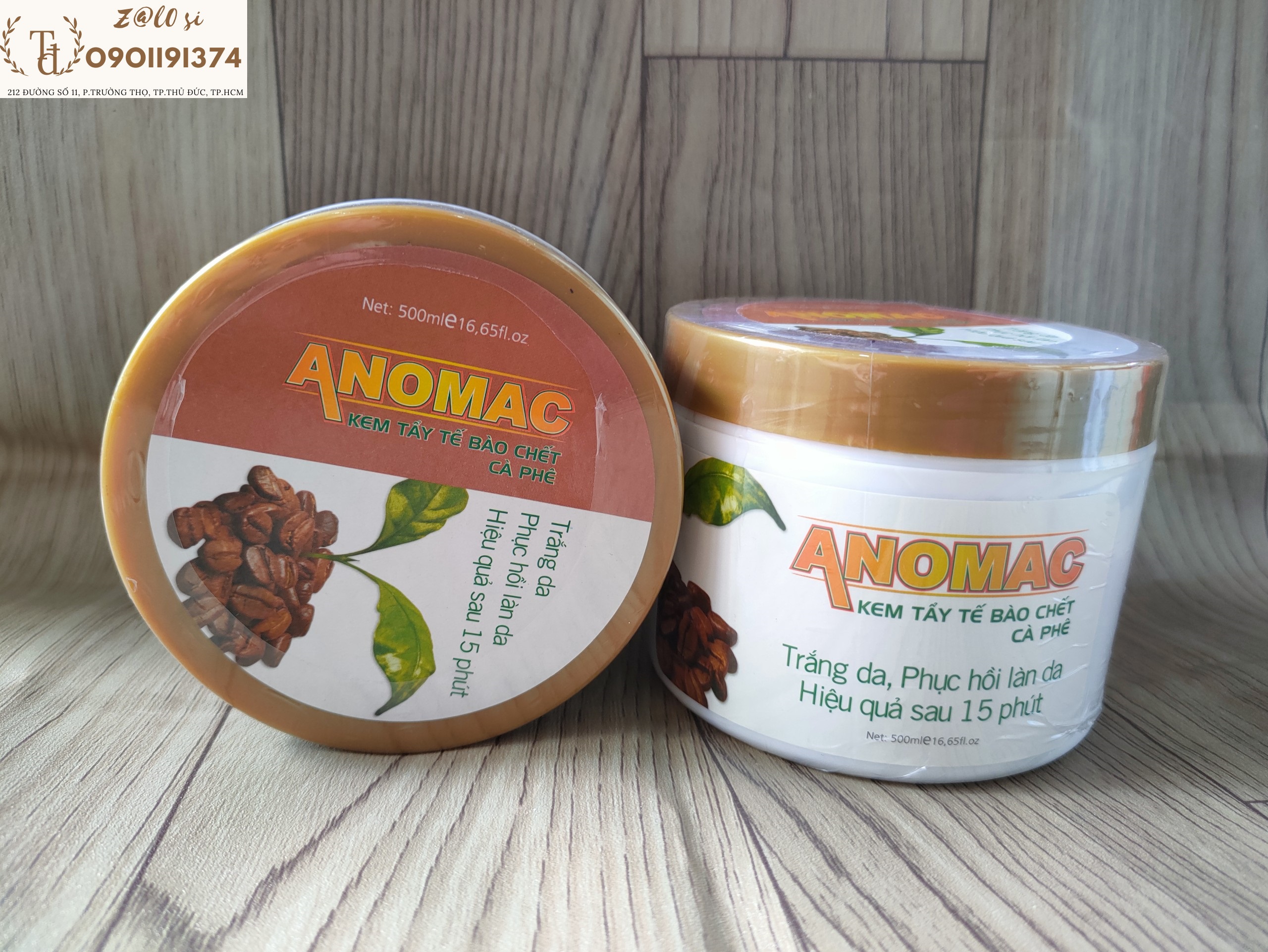 KEm tẩy tế bào chết Anomac Cafe 500g