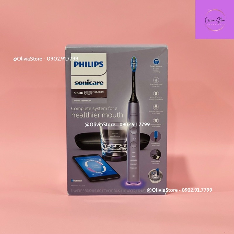 Bàn Chải Điện Philips Sonicare DiamondClean Smart 9500.