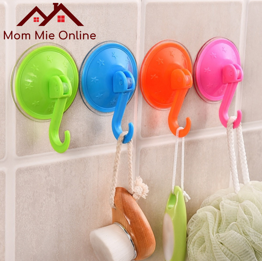 [HCM]Combo 5 móc nhựa treo hít tường đa năng - B122