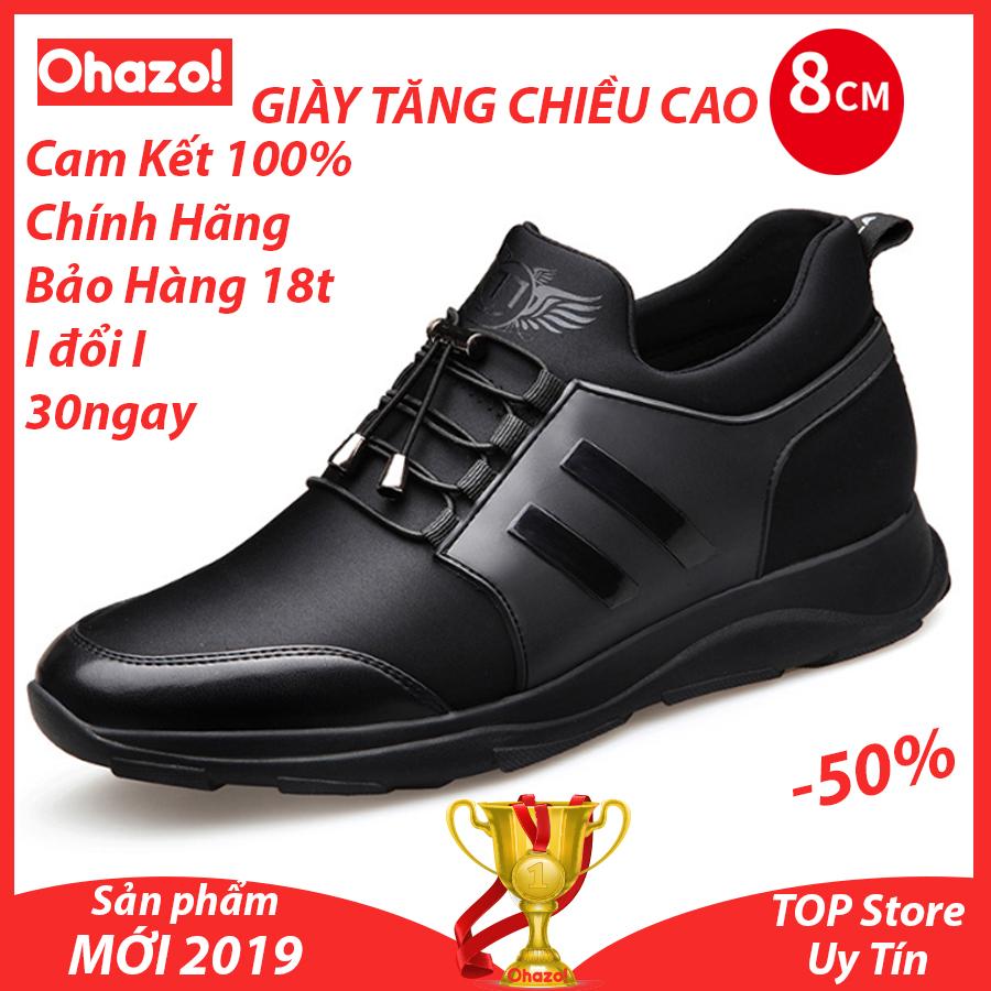Giày nam thể thao tăng chiều cao 8Cm Ohazo! G115 Mới Hót 2023 - Giày sneaker nam độn đế giúp các bạn nam Cao hơn, Đẹp trai hơn ( Hàng Cao Cấp )