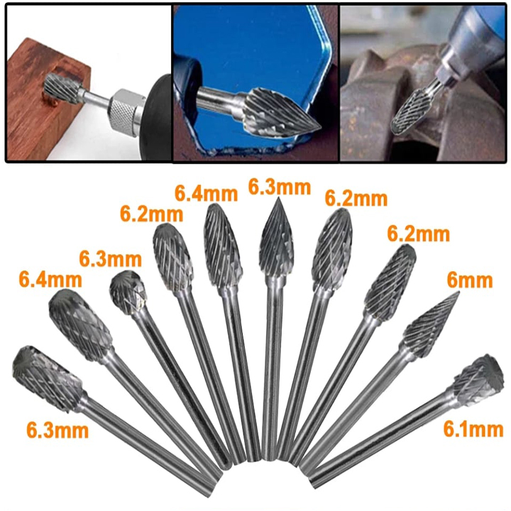 Mũi mài hợp kim - mũi mài khắc cốt 3mm - mũi chạm khắc