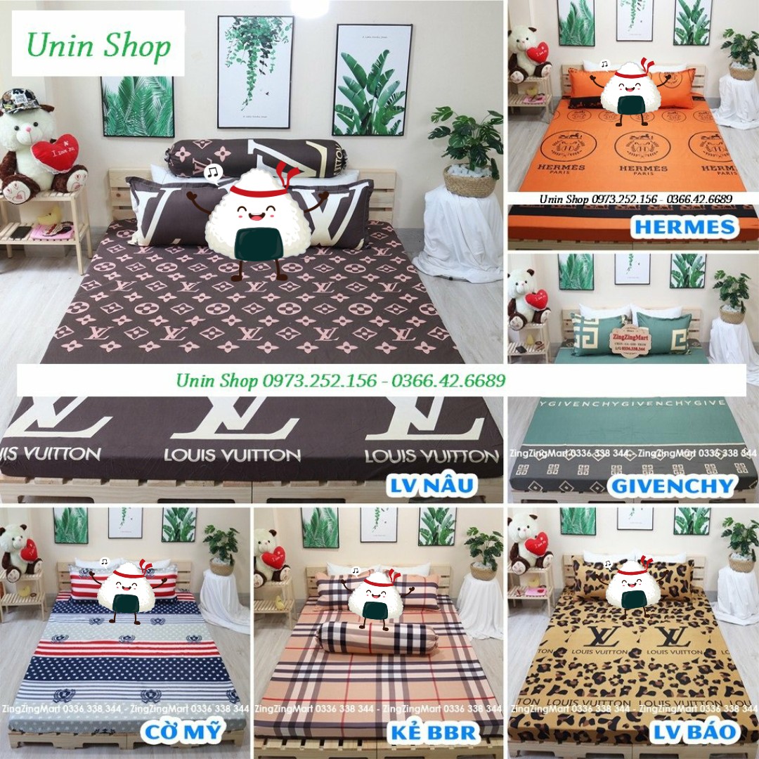 Combo 4 bộ ga gối được chọn mẫu