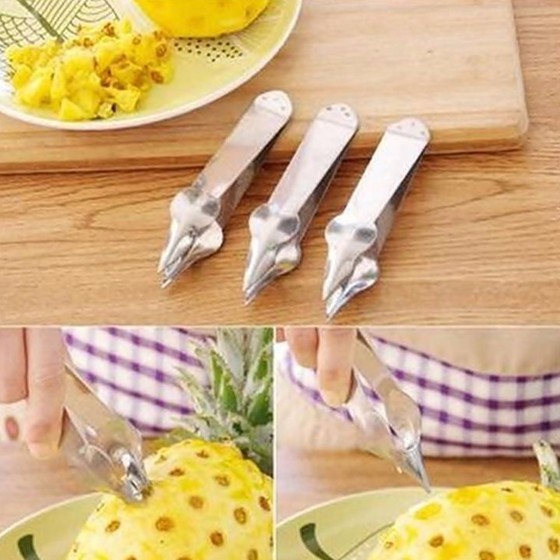 [HCM]Nhíp gắp mắt thơm dứa khóm bằng inox siêu tốc tiện lợi, nhỏ gọn - Dụng cụ gắp mắt thơm dứa khóm siêu tốc
