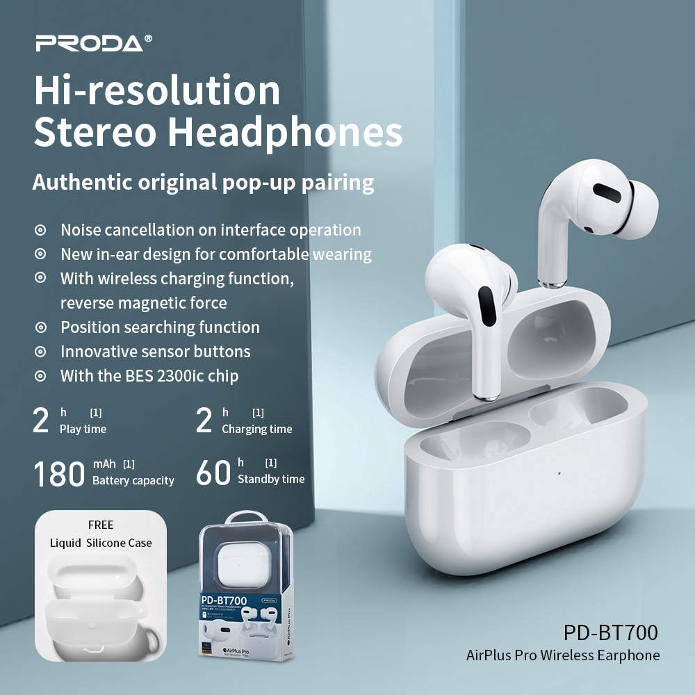 Tai nghe Bluetooth TWS Remax Proda PD-BT900 AirPlus Pro V5.0  - Hãng phân phối