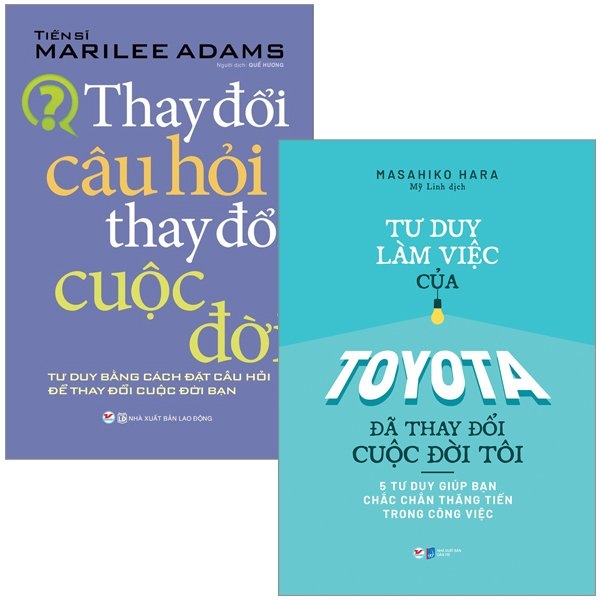 Fahasa - bộ sách thay đổi câu hỏi thay đổi cuộc đời + tư duy làm việc của toyota đã làm thay đổi cuộc đời tôi