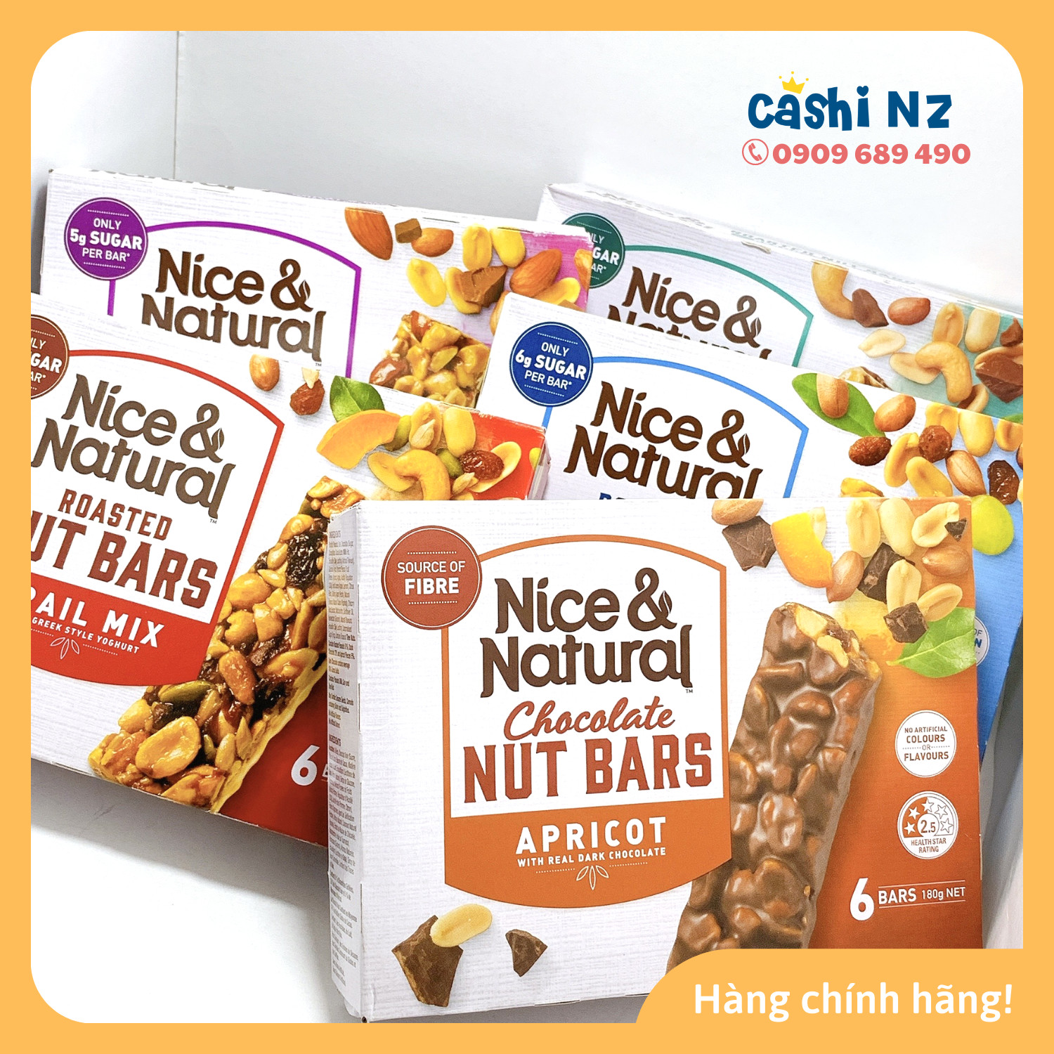 Thanh ngũ cốc dinh dưỡng Nice & Natural 30g hàng New Zealand_Cashi TPHCM