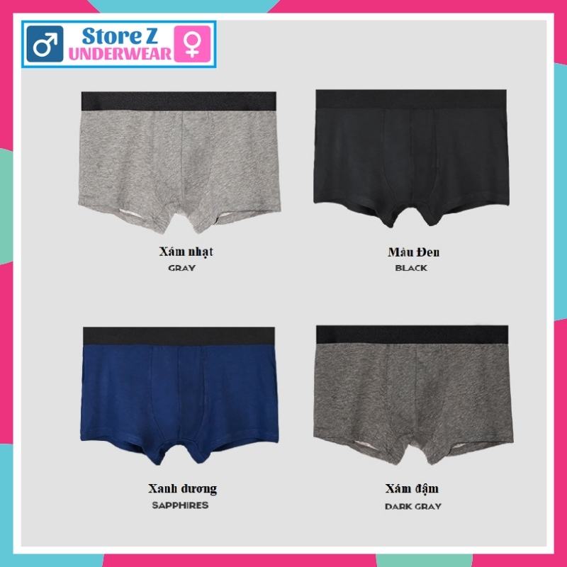 ⚡️Giá Sốc⚡️ Quần Boxer Nam thun lạnh cao cấp- Quần sịp lót nam hàng nội địa MS4