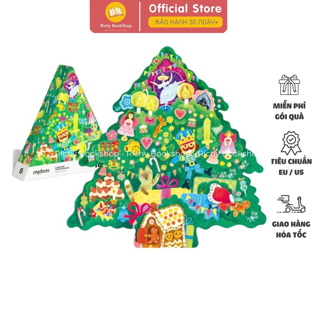 Đồ Chơi Xếp Hình Cây Thông Noel Cho Bé - Mideer Fairy Tale Puzzle Christmas