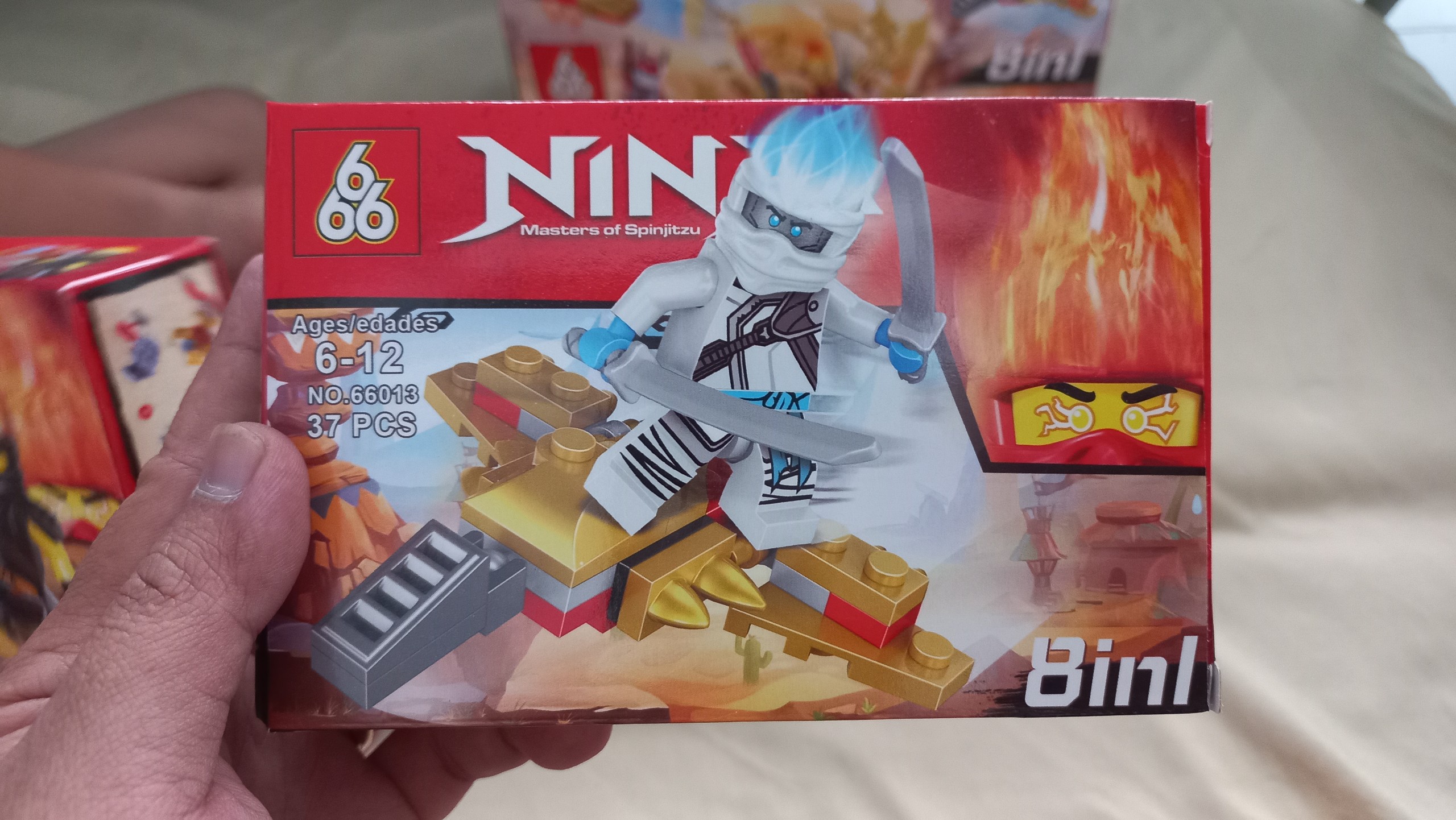 Bộ lego ninja rồng vàng 265 chi tiết 8 in1