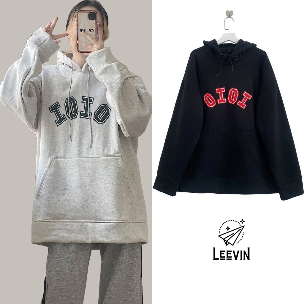Áo hoodie khoác oioi nam nữ unisex form rộng - áo khoác nữ hoodie nỉ ulzzang leevin store