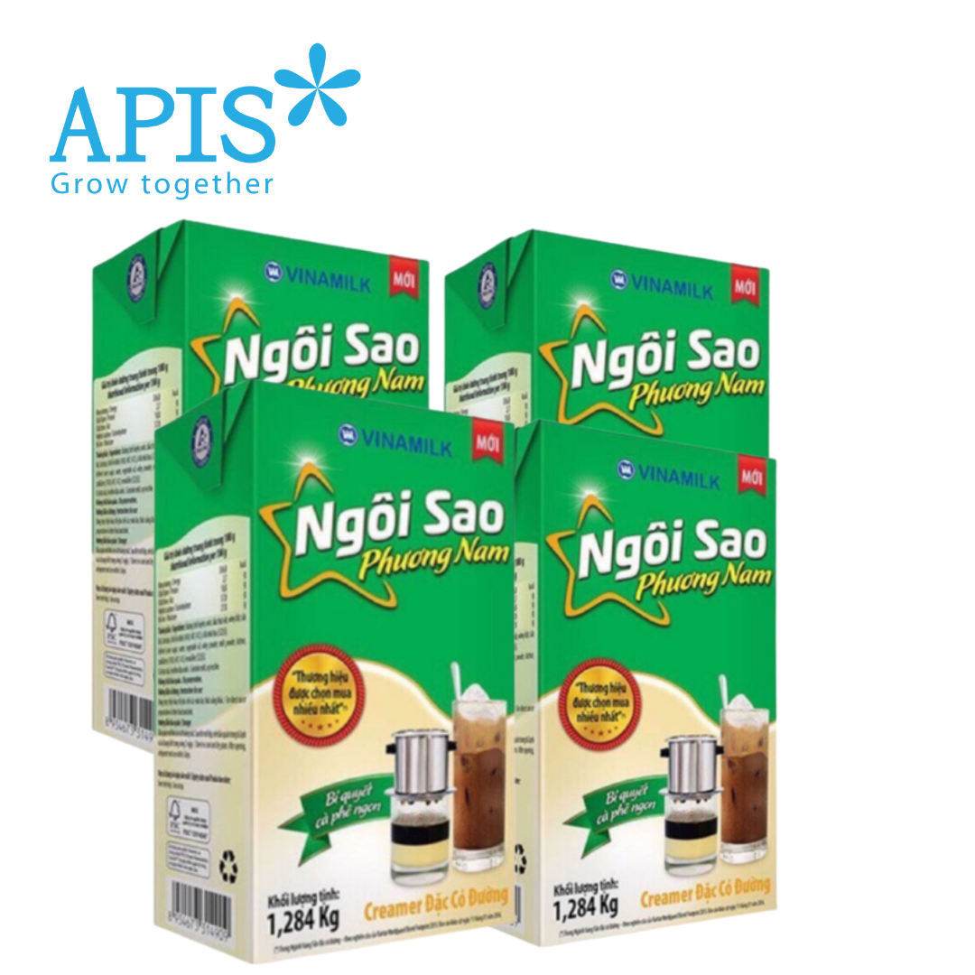 Combo 4 Hộp Sữa Đặc Ngôi Sao Phương Nam Vinamilk 1284kg