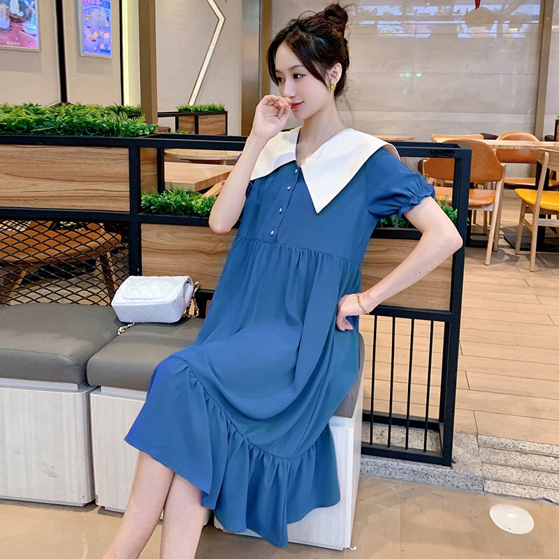 Đầm bầu, váy bầu dáng suông dài đuôi cá xinh mới