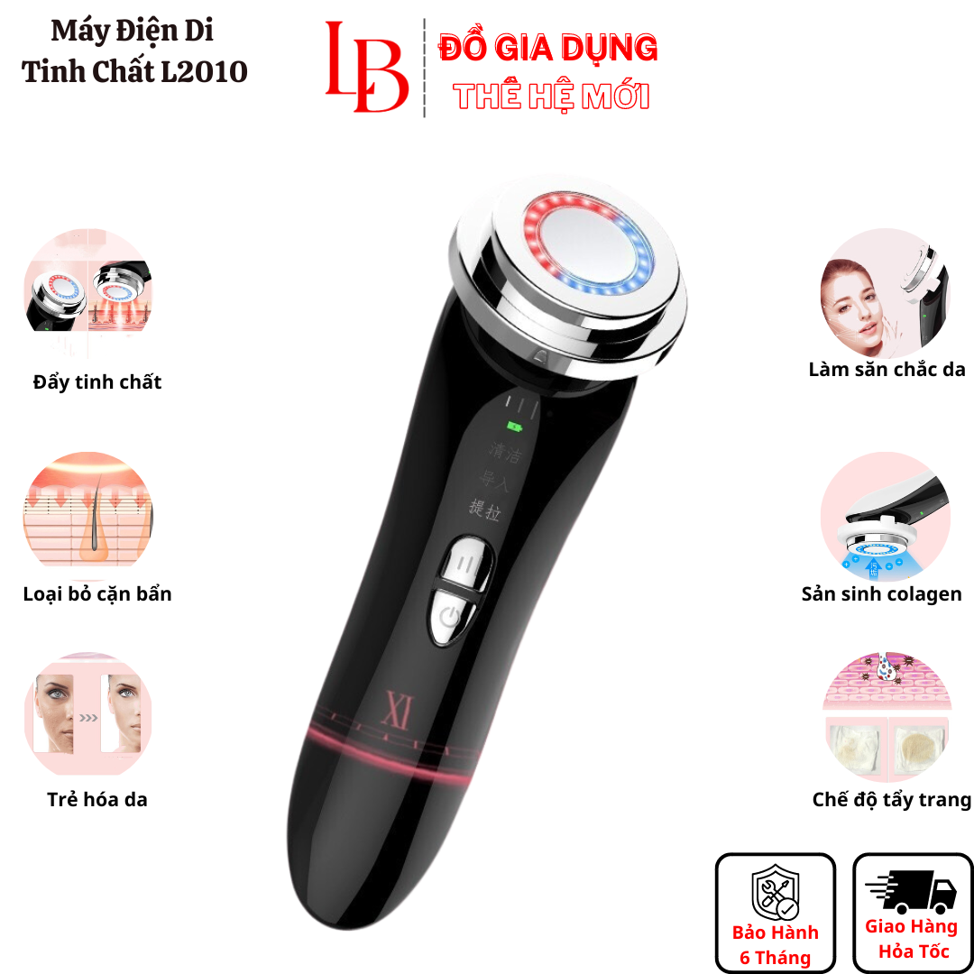 Máy massage mặt Maxcare L2010, Máy điện di đèn Led mát xa nâng cơ đẩy dưỡng chất ION dưỡng trắng Đồ Gia Dụng Thế Hệ Mới