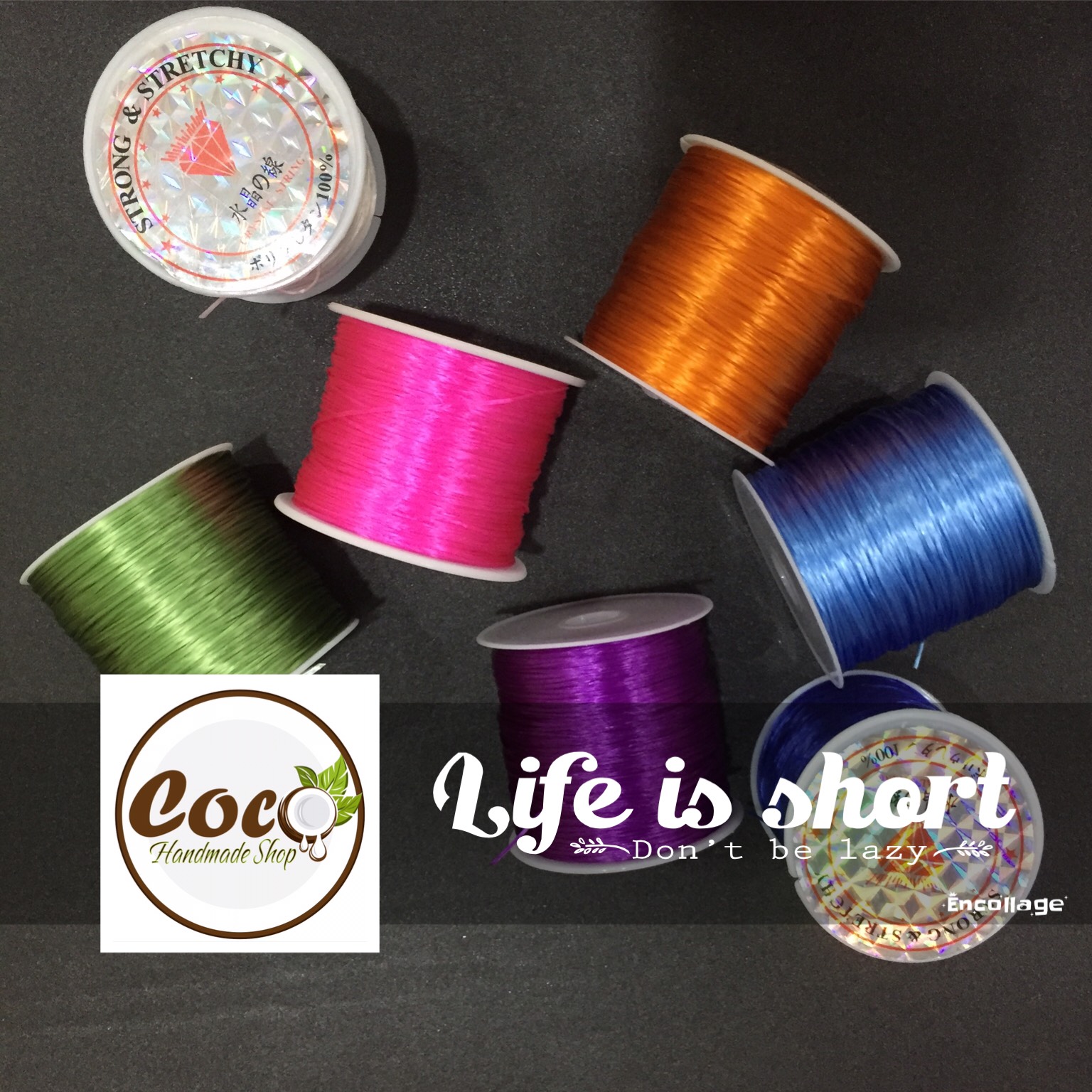 [HCM]Dây Cước Thun Co Dãn Nhiều Màu