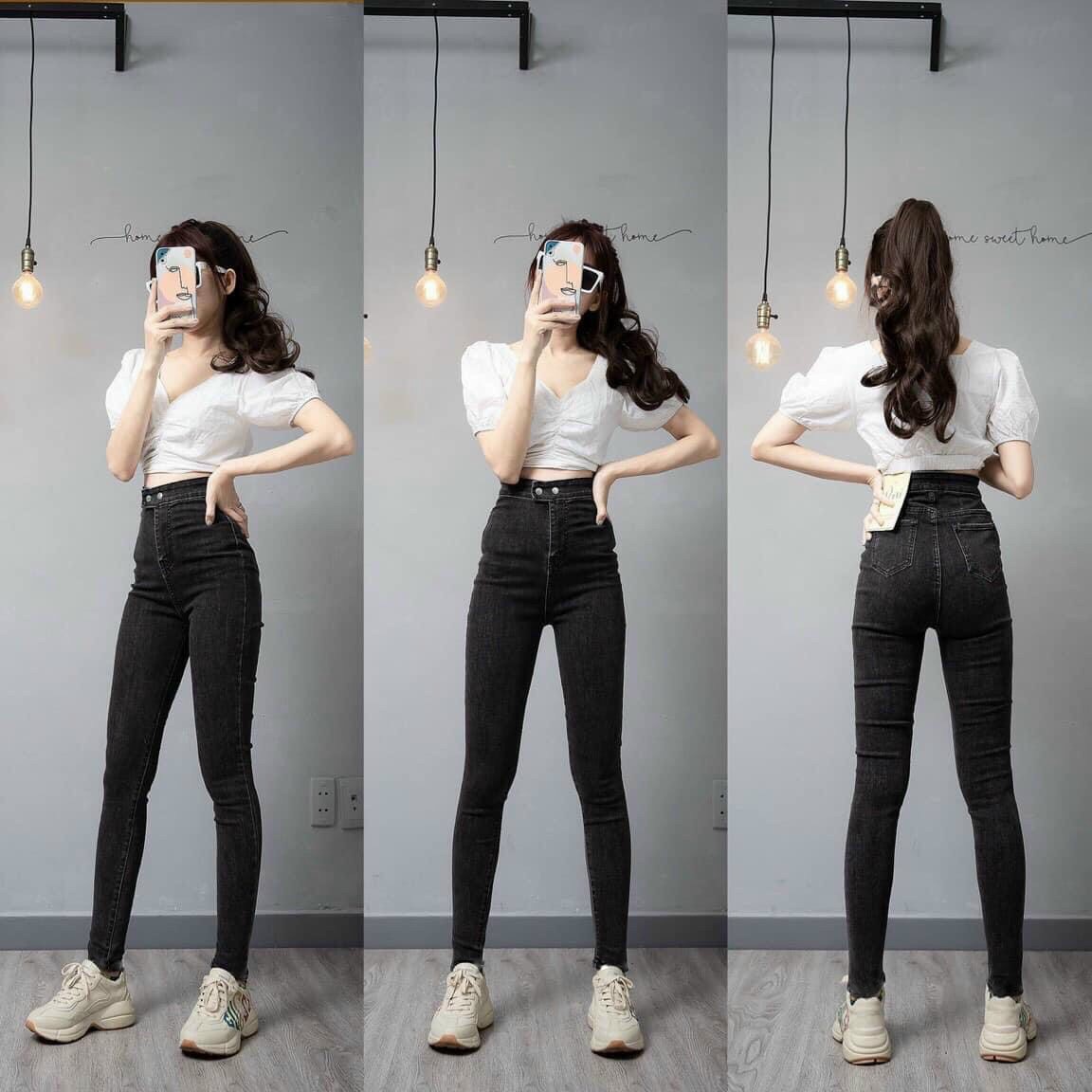 [SALE 50%][CAM KẾT Y HÌNH] Quần Jean Nữ cao cấp Lưng cao tôn dáng  TMI01 SHALLY FASHION 92 dáng hót skinny màu cực tây, Form ôm co giãn đẹp đỉnh phong cách hàn quốc thời trang SHALLY FASHION 92 TM 022