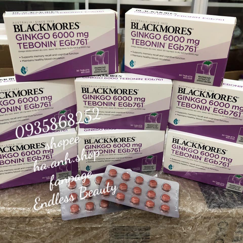 GINKGO 6000 Blackmores 30 viên