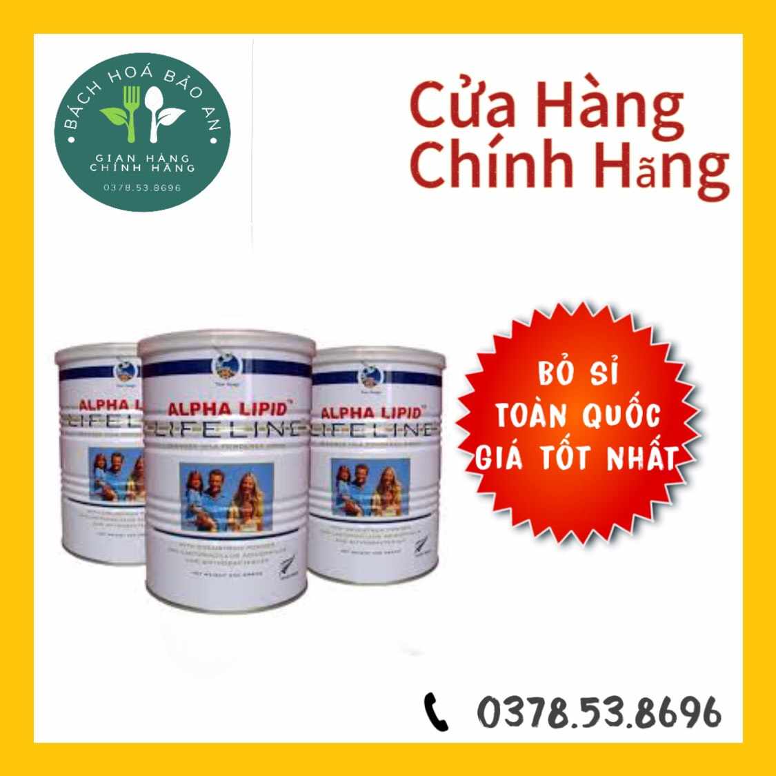 Combo 3 sữa lon alpha lipid 450g