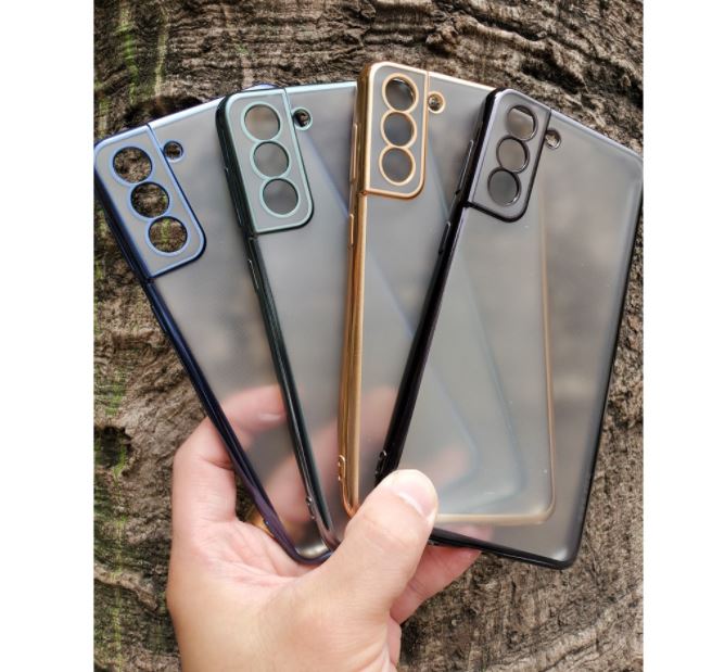 Ốp lưng Sulada nhám viền màu Samsung S21, S21 Plus, S21 Ultra Chính hãng Bảo vệ Camera