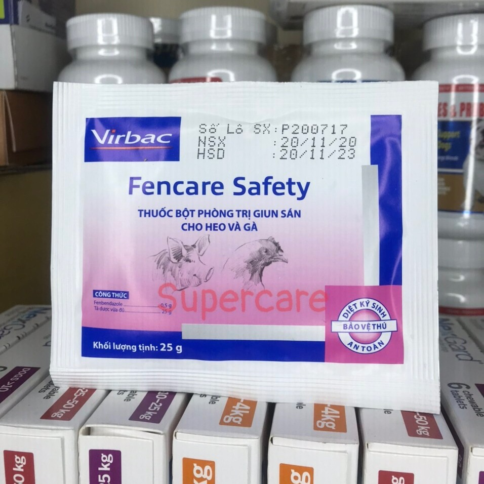 [Hoàn tiền 10%] [CÓ HỎA TỐC] Fencare 25Gr - Xổ Giun Sán Cho Gia Súc Và Gia Cầm