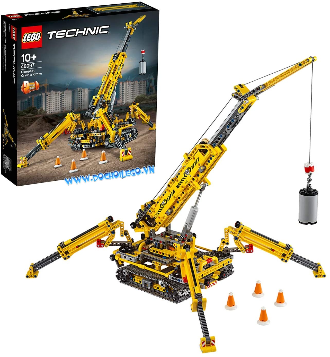 42097 LEGO Technic Compact Crawler Crane - Xe cần trục bánh xich