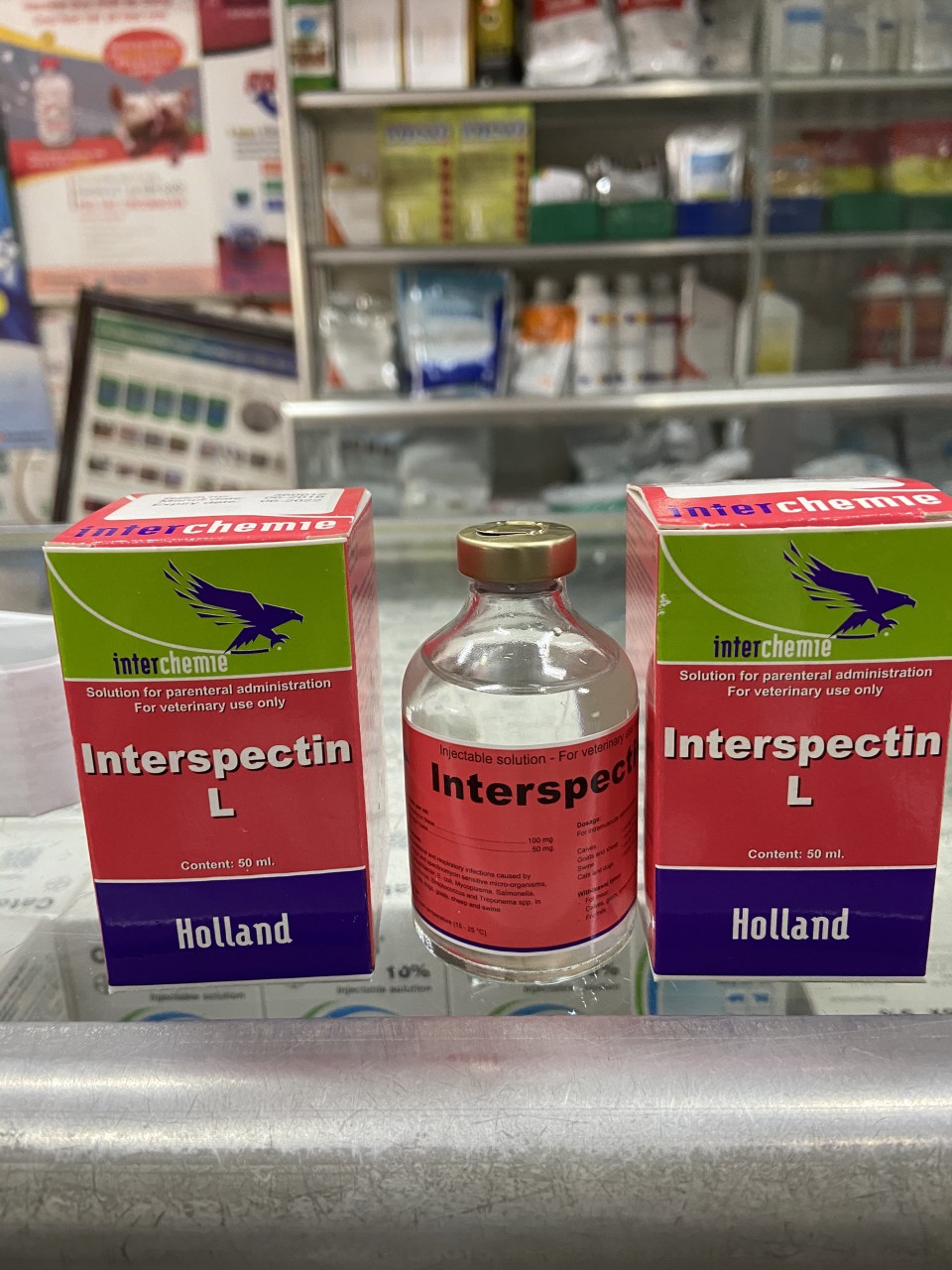 [Hoàn tiền 10%] [CÓ HỎA TỐC] Interspectin 50ml - Trị Các Bệnh Đường Hô Hấp Viêm Ruột Ở Gia Súc Gia Cầm (Tặng kèm ống tiêm)