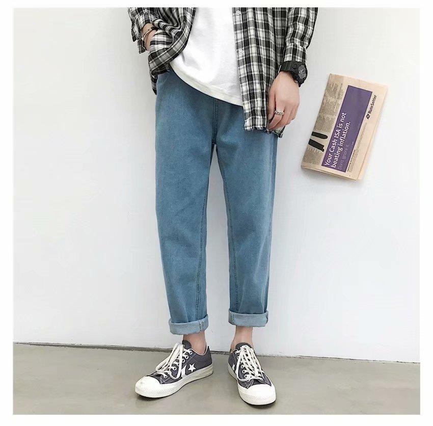 Quần Jean Baggy Nam Phong cách Hàn Quốc - Jean dày Hoboy