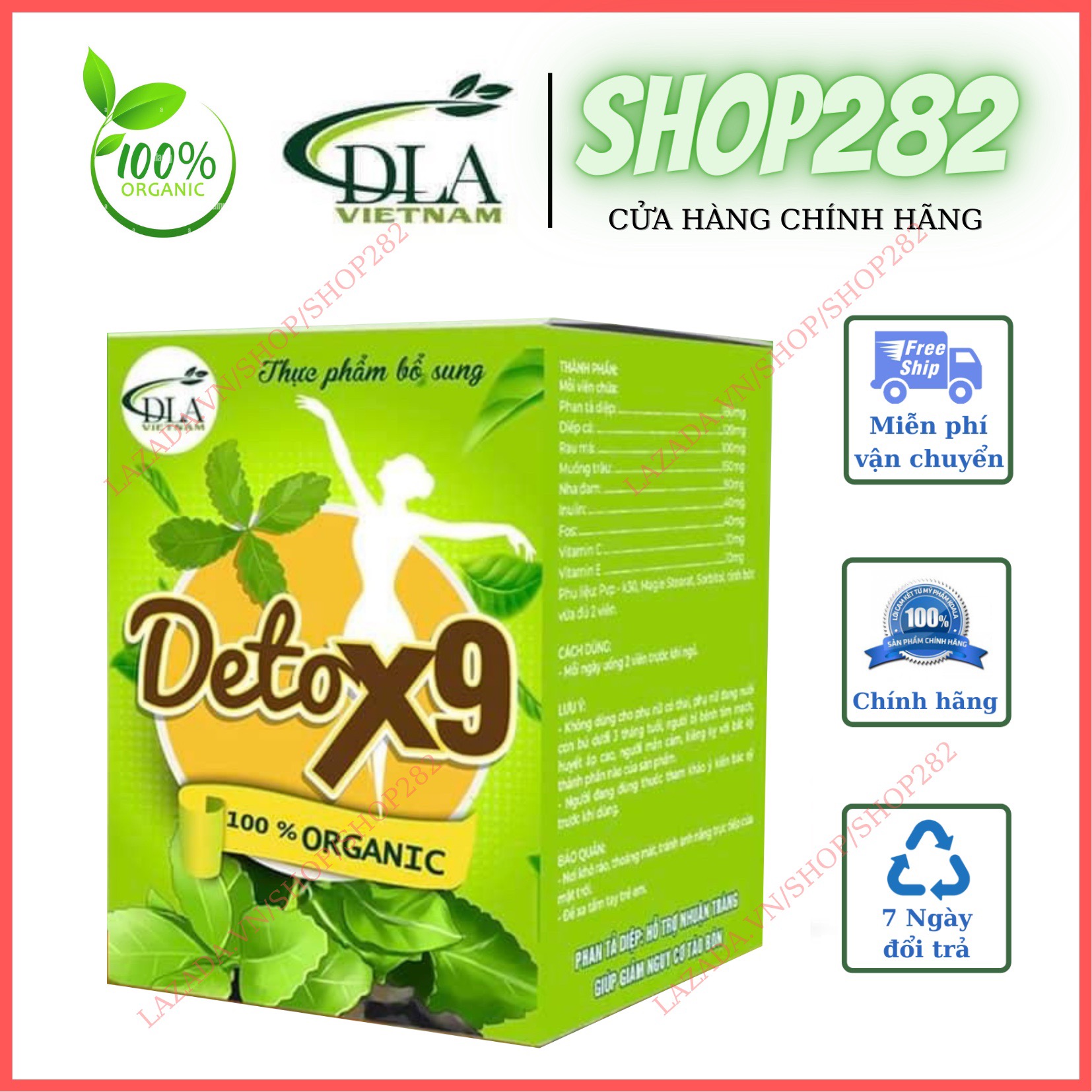 Detox Tea X9 Detox9 Mẫu Mới 55v - hỗ trợ giảm cân giữ dáng hiệu quả, đẹp da, thanh lọc cơ thể