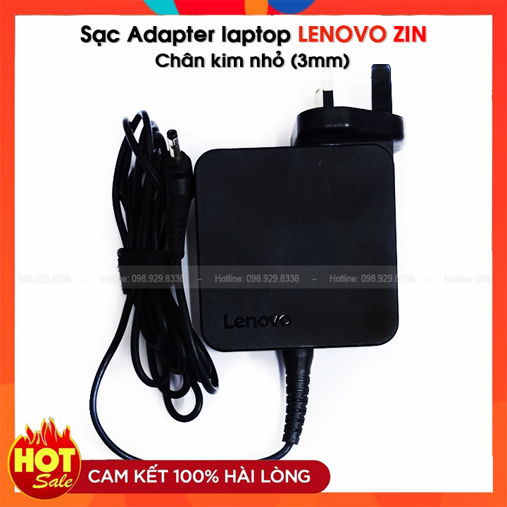 Dây Sạc Laptop LENOVO Chân Kim ✅ Cục sạc Adapter Lenovo nguồn 65W (20V - 3,25A) chân tròn 3mm chính hãng - Bảo hành 1 năm