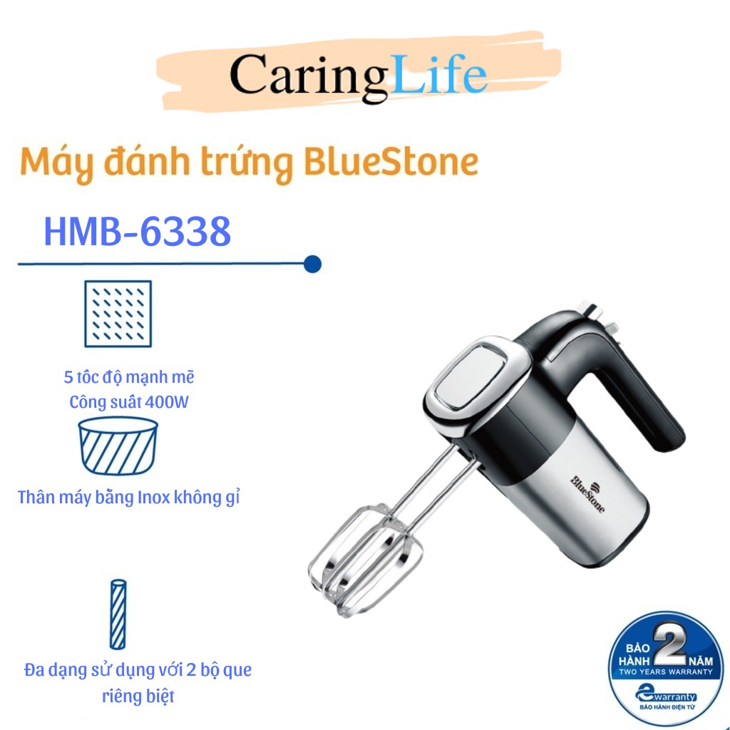 Máy đánh trứng Bluestone HMB - 6338 400w Hàng chính hãng Bảo hành 24 tháng