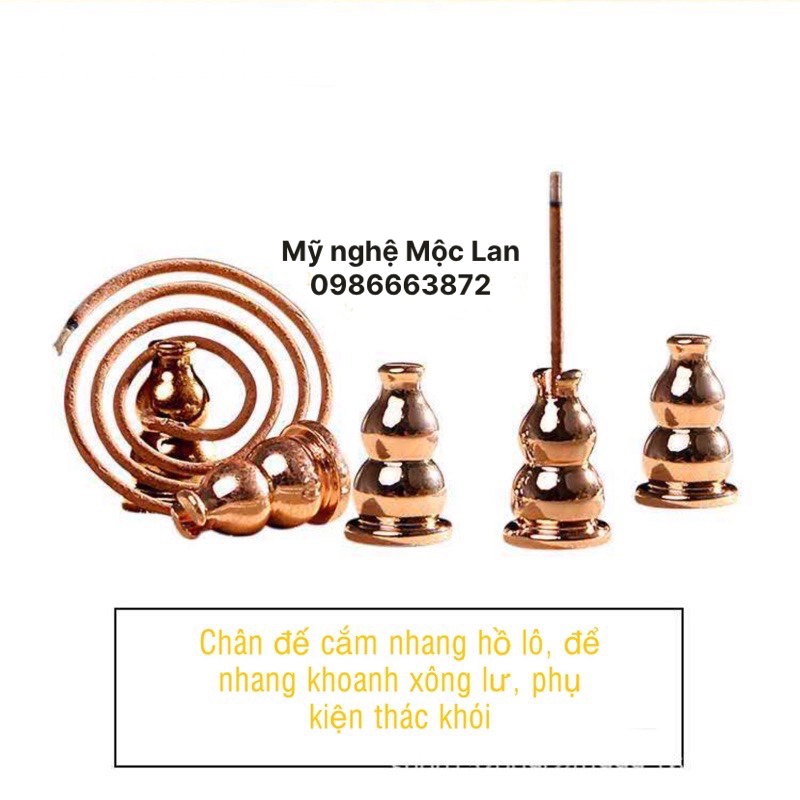 Đế hồ lô cắm nhang vòng và nhang cây