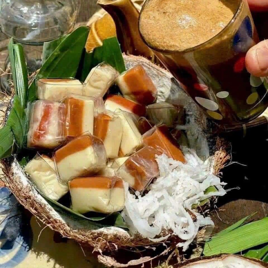 1kg Kẹo dừa sáp cà phê muối Bến Tre