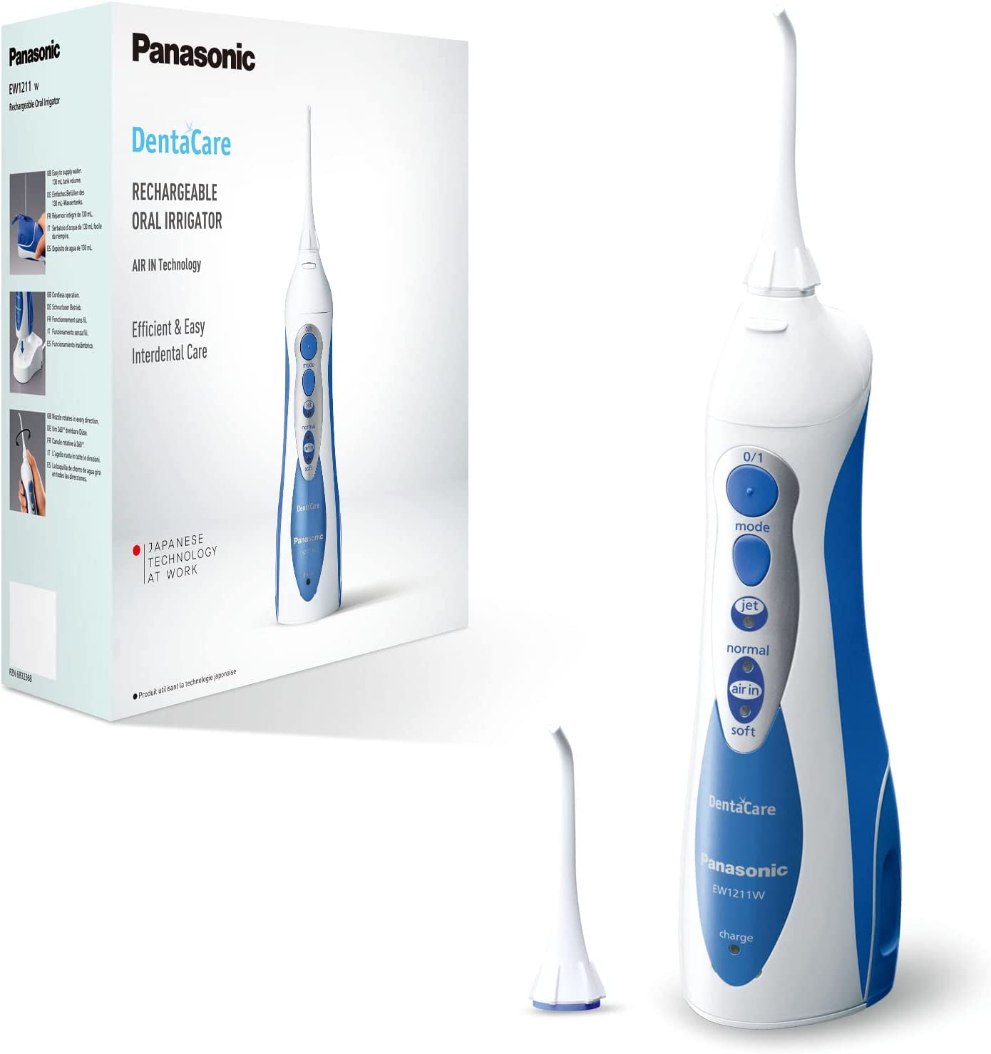 Máy Tăm Nước Panasonic EW1211W. Made in Thái Lan, bảo hành 12 tháng