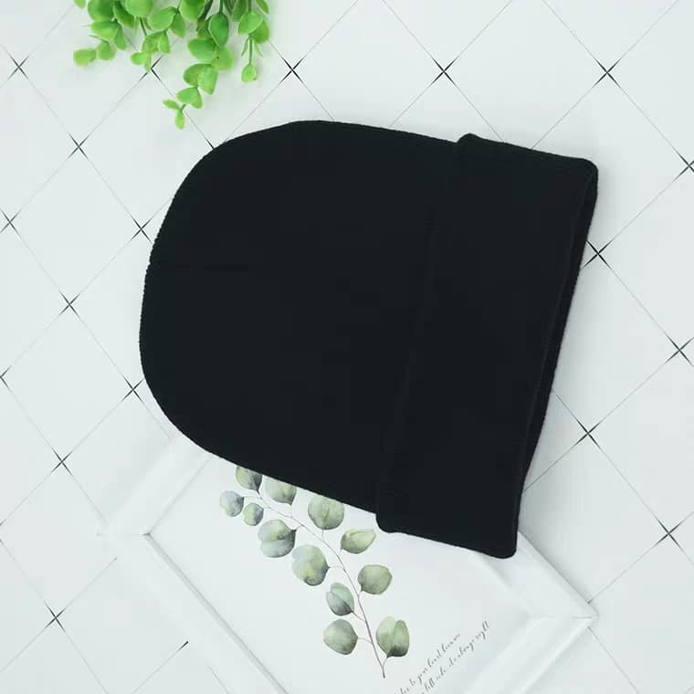 Nón Len Nam Màu Đen Mũ Len Beanie Trơn Thời Trang Kanta