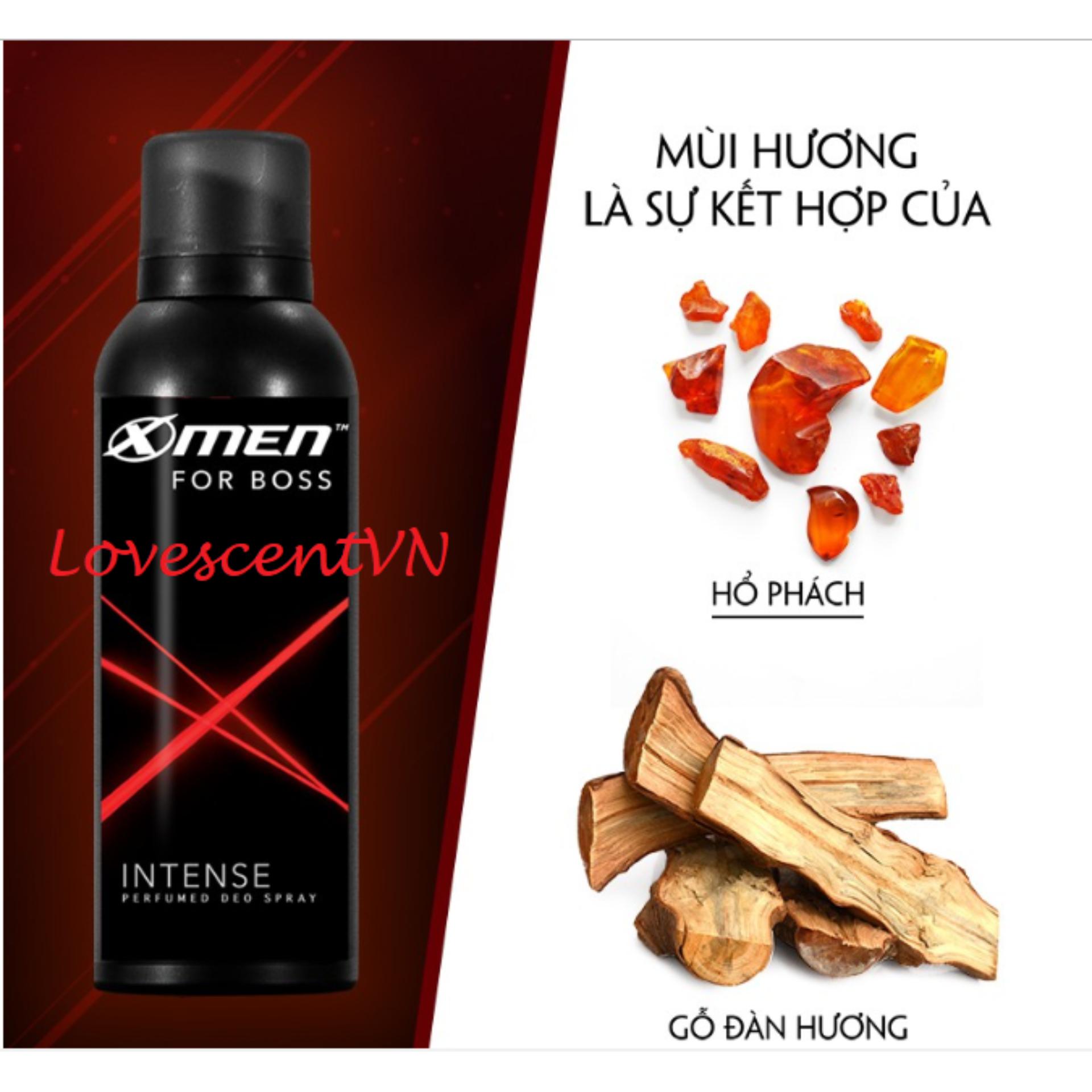 Xịt nước hoa Pháp toàn thân body Xmen Intense