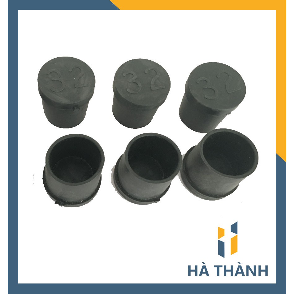 10 núm, chụp ngoài phi 32, chân đế, nút cao su bịt chân bàn, ghế, ống hộp