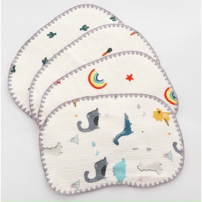 Gối xô manny muslin tree 10 lớp cao cấp cực mềm, mịn, thoáng, mỏng, nhẹ