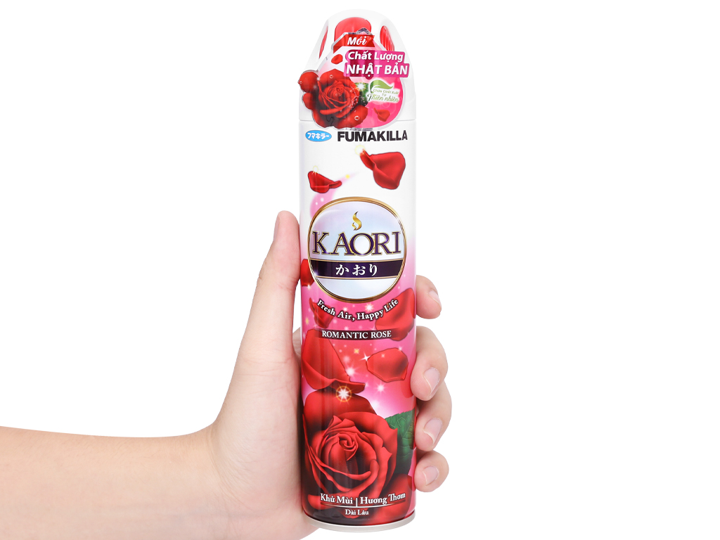 Nước hoa xịt phòng kaori 280ml - hương hoa hồng