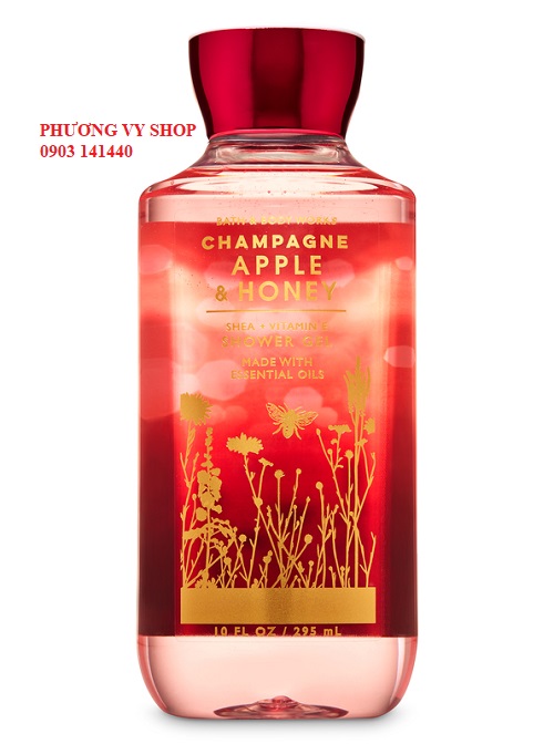 Gel tắm hương nước hoa BBW C.HAMPAGNE A.PPLE & HONEY