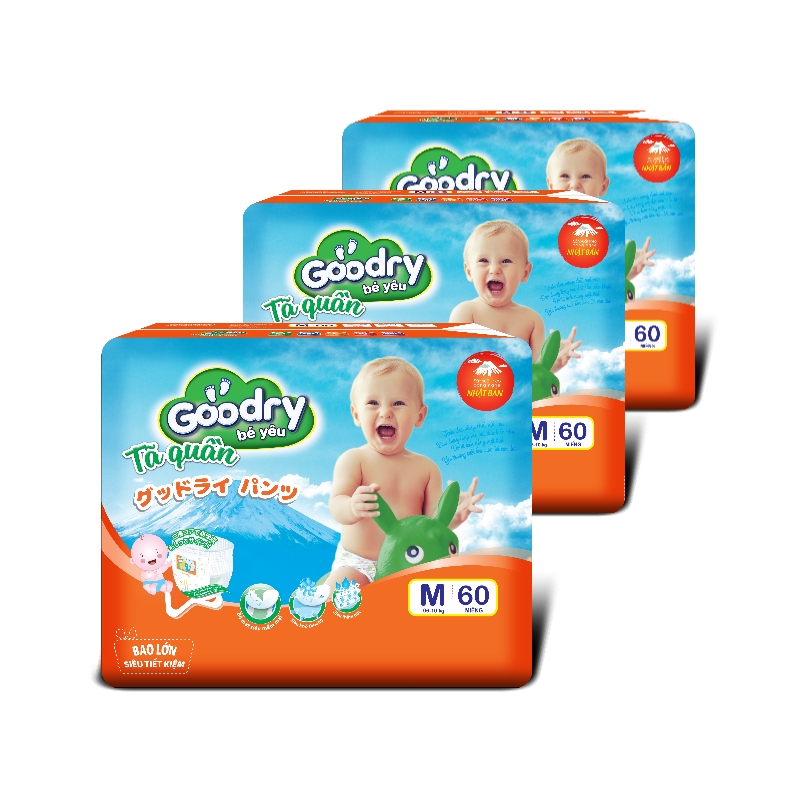 Tã quần goodry m60/ l54/ xl48/ xxl44 miếng