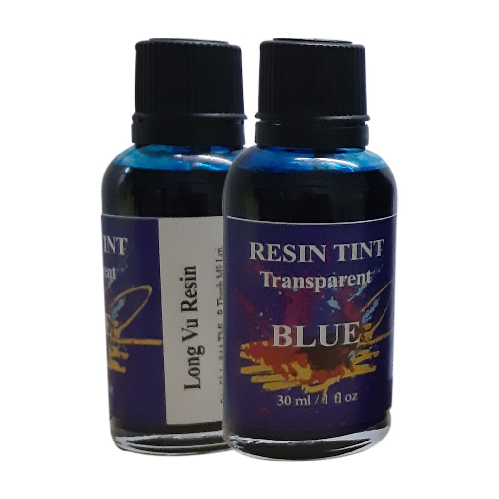 Màu pha epoxy resin tint trong suốt - lọ 50ml - xanh biển- blue