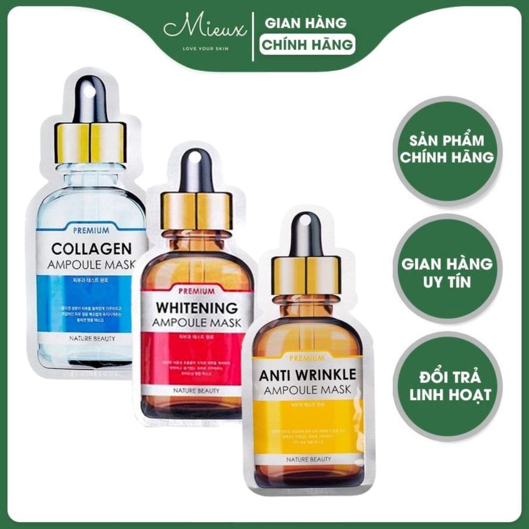 Mặt nạ tinh chất tế bào gốc Nature Beauty Premium Ampoule Mask, Mask Nature Beauty - Mieux