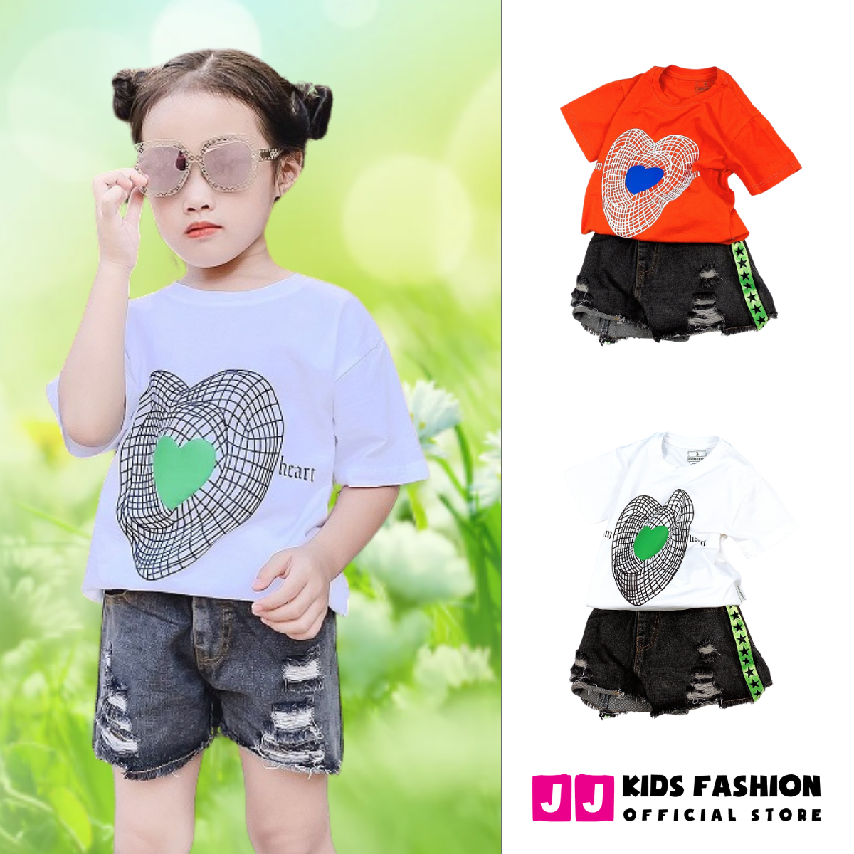 Đồ bộ bé gái, áo thun cho bé gái cá tính năng động, dễ thương | freeship max - jj kids fashion
