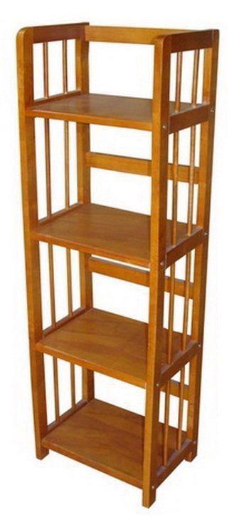 Kệ sách gỗ cao su 4 tầng dài 40