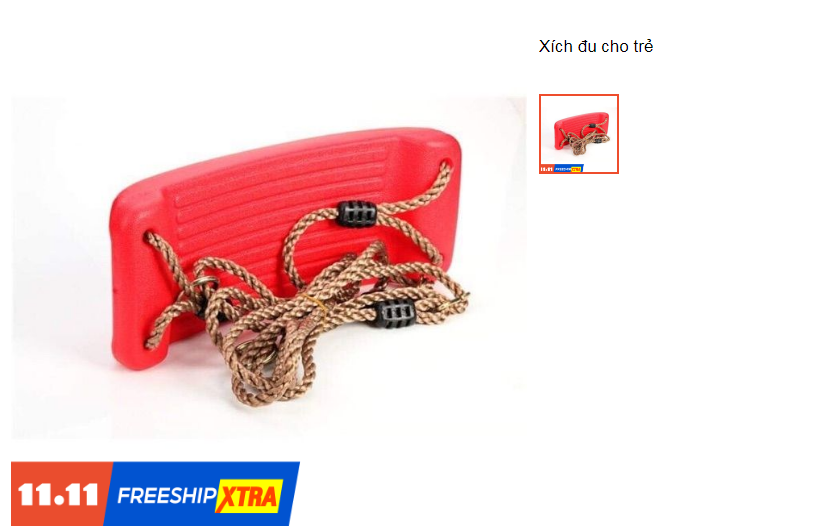 Xích đu nhựa cứng cáp