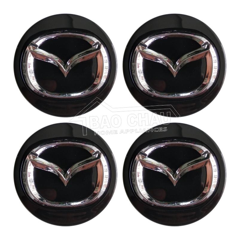 Bộ 4 cái logo chân gài chụp mâm bánh xe Ô tô dùng cho lazang xe MAZ_DA CX5, MAZ_DA 2, MAZ_DA 3, MAZ_DA 6