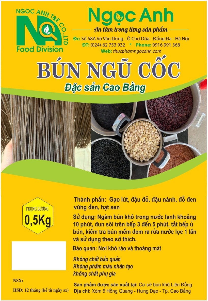 Bún ngũ cốc (bún khô) - 500g