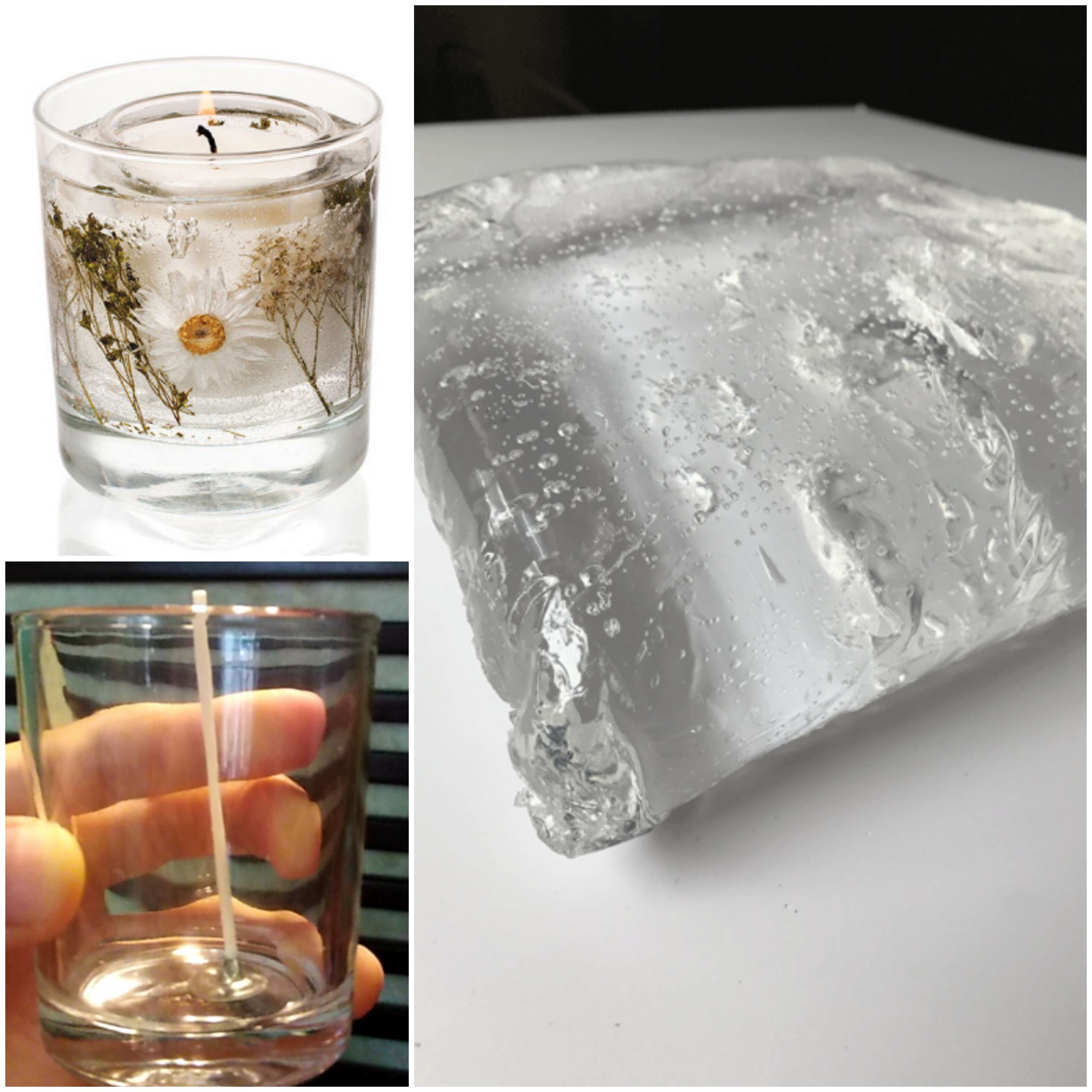 [HCM]Combo tự làm Ly nến sáp GEL trong suốt TẶNG KÈM Combo CÁT SỎI trang trí tự làm Nến Handmade