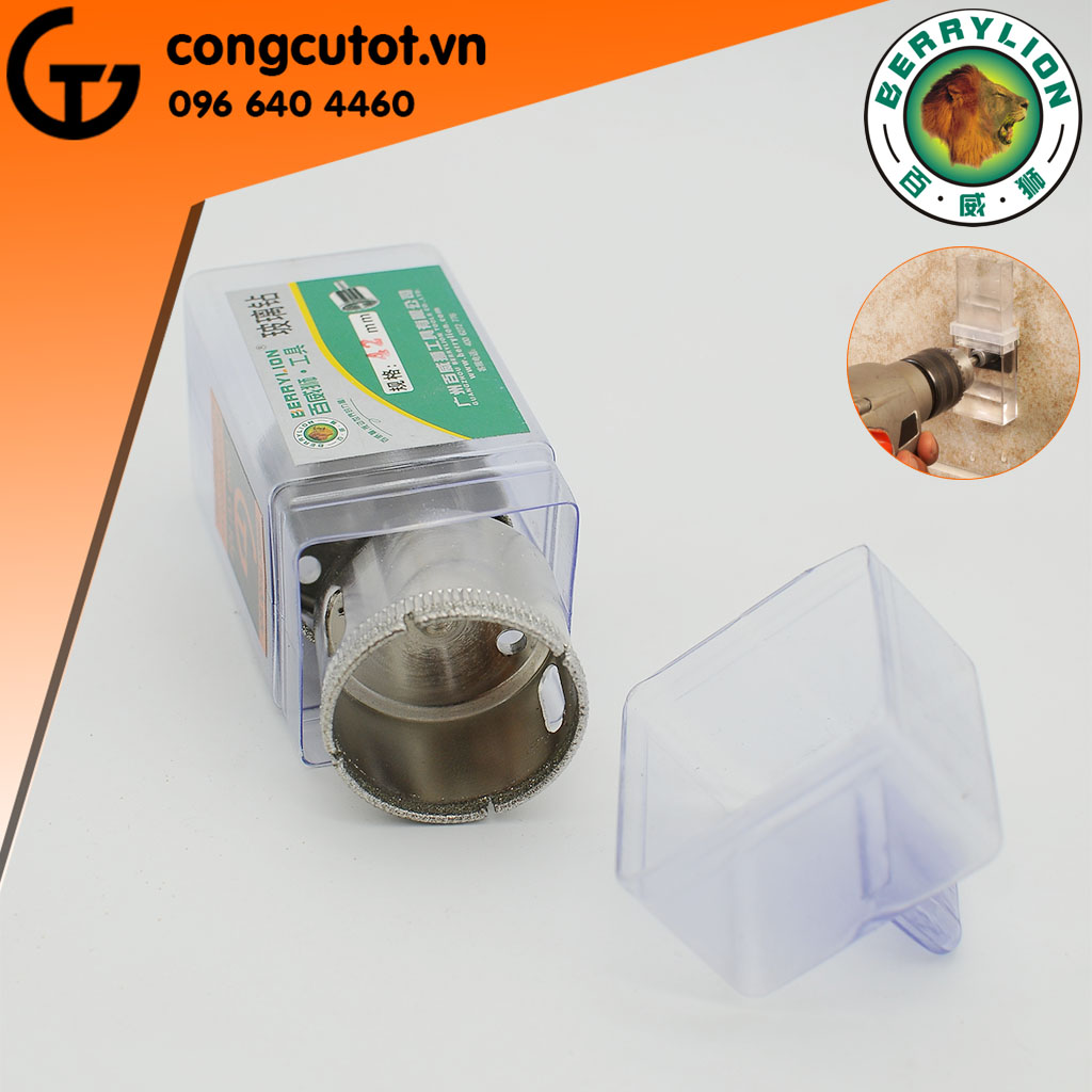 Mũi khoan kính đầu lõi kim cương mạ điện Berrylion